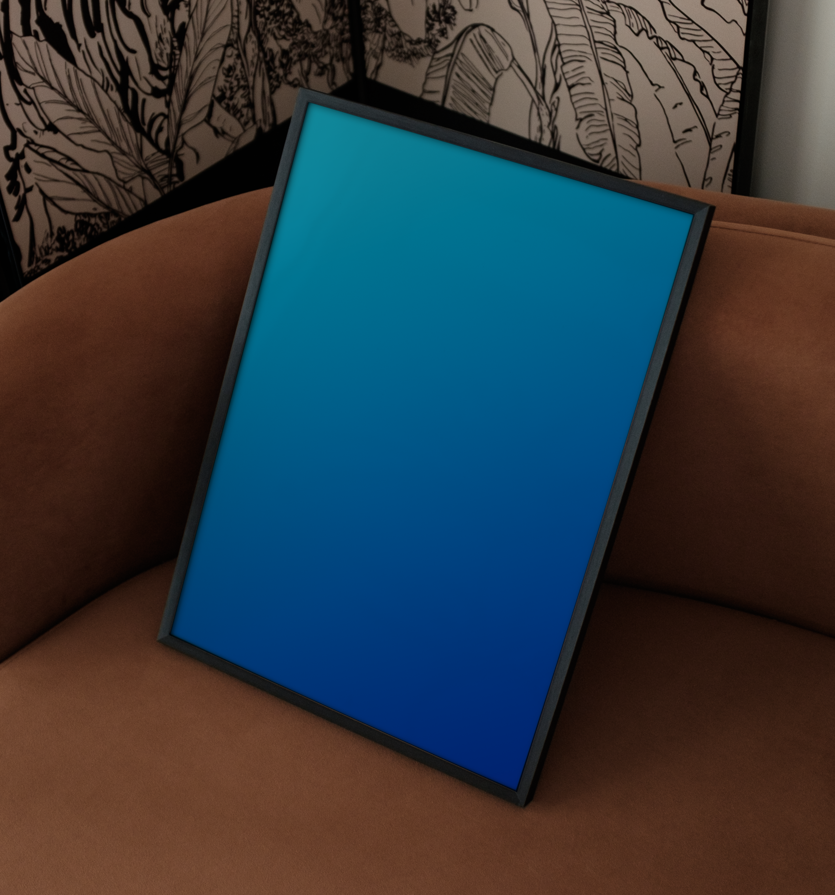 Blauer Farbverlauf | Poster